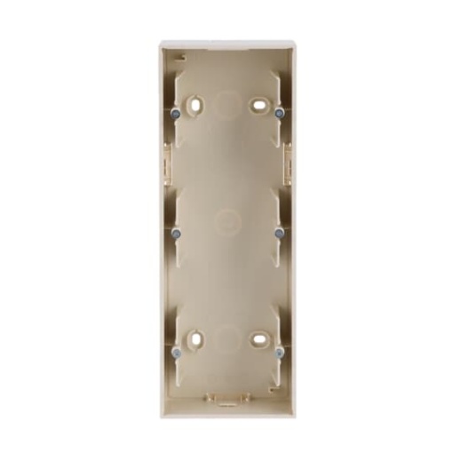 Mounting Box 3-gang ivory white - future linear