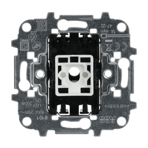 Insert Off switch 1-pole for 1 rocker, LED exchangeable 10 A