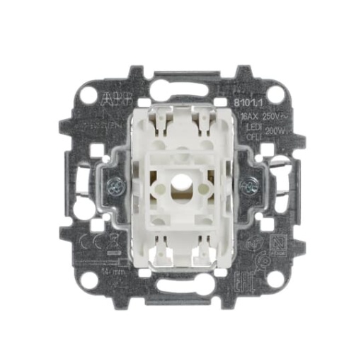Insert 2-pole switch for 1 rocker, LED exchangeable 16 A