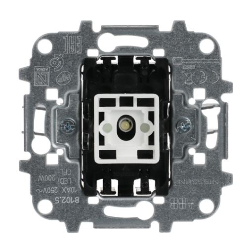 Insert Two-way switch for 1 rocker, LED exchangeable 10 A