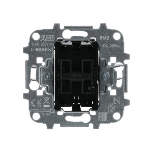 Insert Alternating-alternating switch for 1 rocker, 10 A