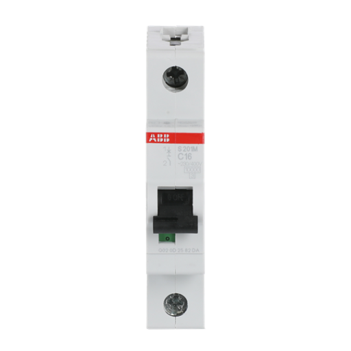 Miniature Circuit Breaker - S200M - 1P - 16 A - C - AC 10 kA