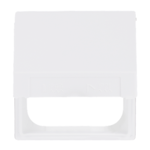 Intermediate Ring with Hinged Lid for cover plates Busch-Balance SI 1-gang with Sealing Ring studio white matt - Platform 63