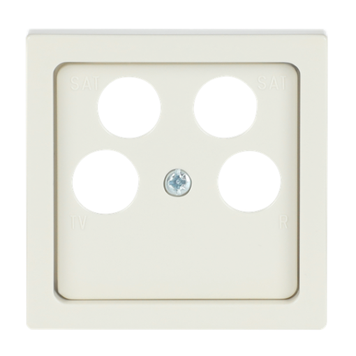 Cover plate SAT 4 gang ivory white - Platform 63