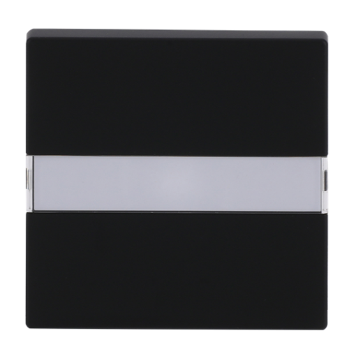 Rocker with labelling field for Switchpush button, Single rocker black matt - Platform 63