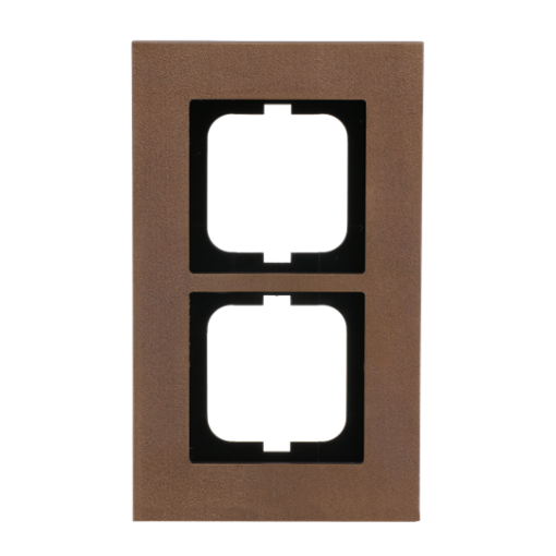 Cover frame 2-gang bronze - carat
