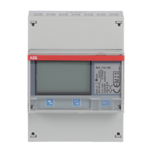 Energy meter 'Steel', Modbus RS485, 3-phase, 1 A