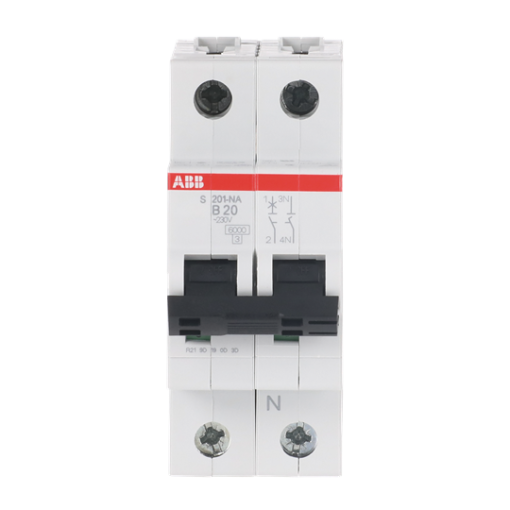Miniature Circuit Breaker - S200 - 1PN - 20 A - B - AC 6 kA
