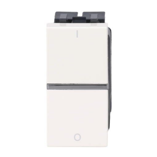 Insertcover Rockerbutton, 2-pole switch with LED exchangeable White - Zenit