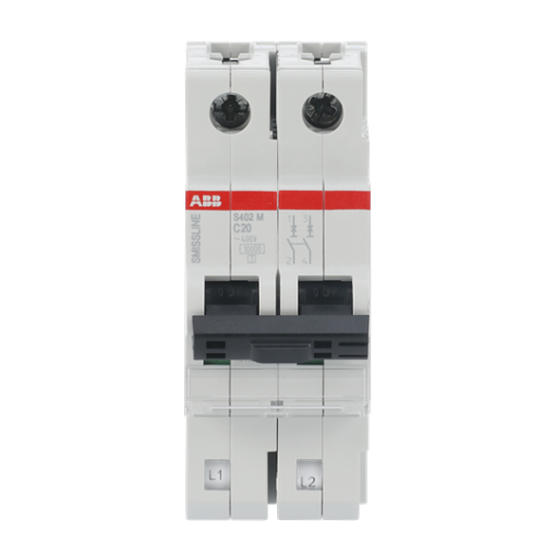 Miniature Circuit Breaker - S400 - 2P - 20 A - C - 230 V 10 kA