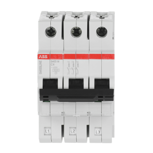 Miniature Circuit Breaker - S400 - 3P - 4 A - C - 230 V 10 kA