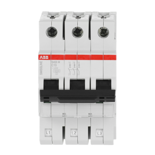 Miniature Circuit Breaker - S400 - 3P - 13 A - C - 230 V 10 kA