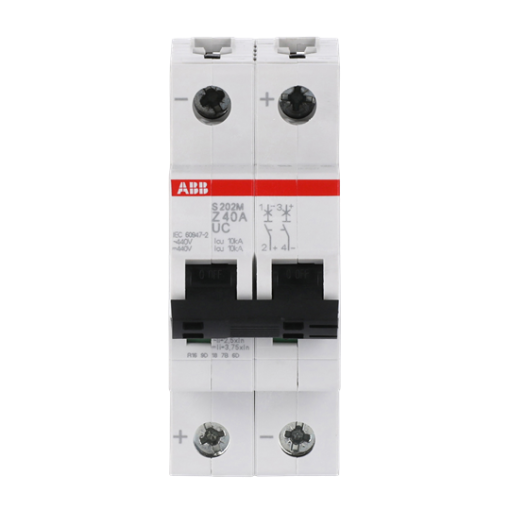 Miniature Circuit Breaker - S200MUC - 2P - 40 A - Z - AC 10 kA
