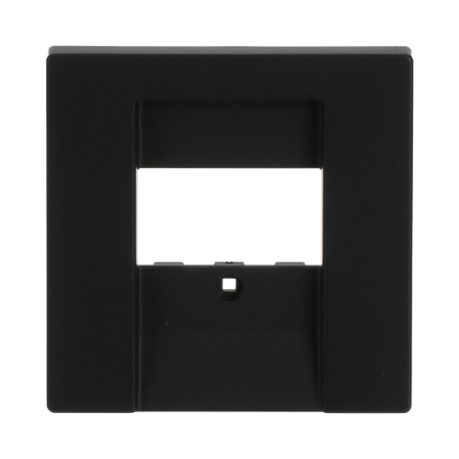 Cover plate TAE, UAETAE, USBVGAHDMIloudspeakercharging 1 gang black matt - Platform 63