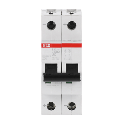 Miniature Circuit Breaker - S200MUC - 2P - 50 A - Z - AC 10 kA