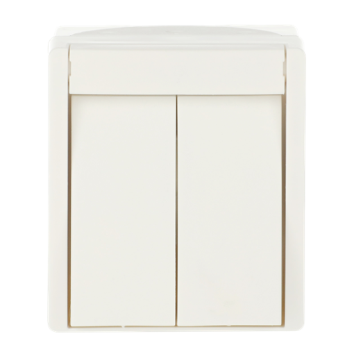 Switch Rockerbutton, Series switch alpine white - ocean