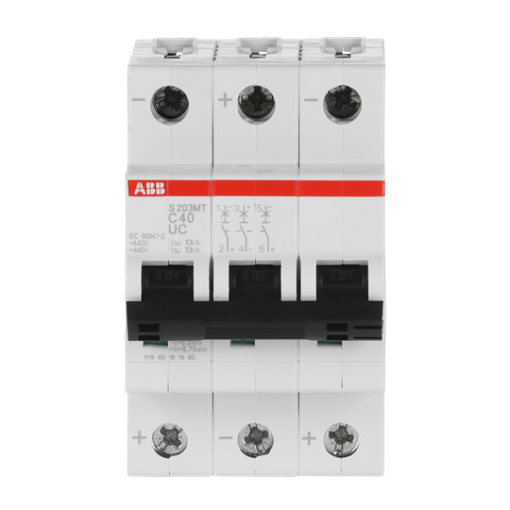 Miniature Circuit Breaker - S200MTUC - 3P - 40 A - C - AC 10 kA