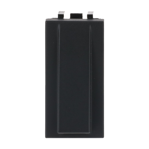 Insertcover Cable outlet 1 gang Black - Zenit