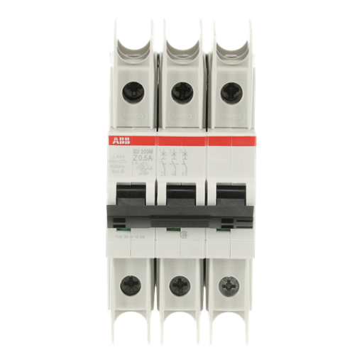 Miniature Circuit Breaker - SU200M - 3P - 0.5 A - Z - 400 V AC 11.2 kA
