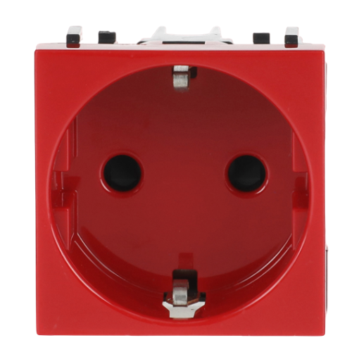Socket outlet insertcover Without imprint Red - Zenit