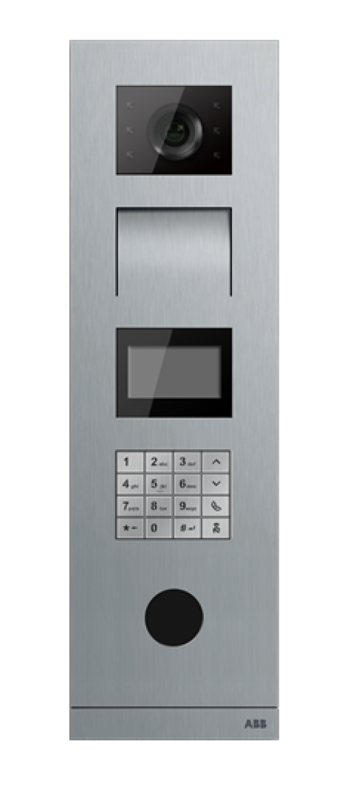 Video outdoor station with keypad, with IC card reader & vigik module, stainless steel