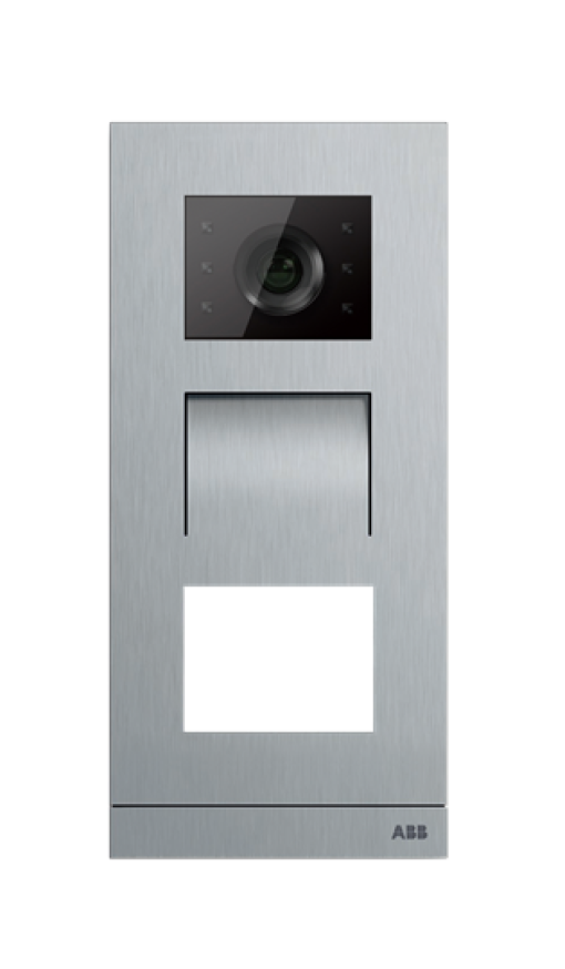 Video outdoor station, without pushbuttons, size 13, stainless steel