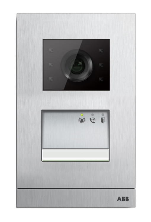 Video outdoor station, 12 pushbuttons, 1 buttons, aluminium