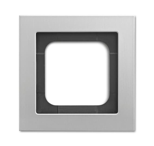 Cover frame 1-gang titanium - Busch-axcent pur