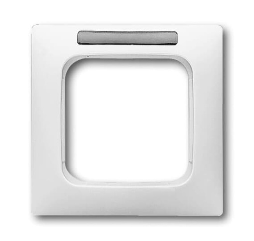 Cover frame with label space 1-gang alpine white - Reflex SI Linear