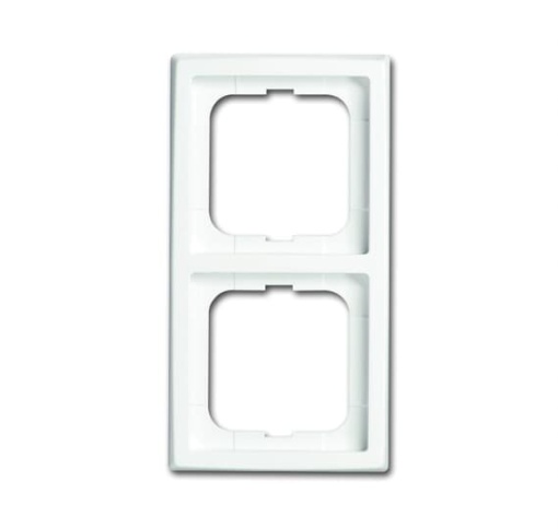 Cover frame 2-gang studio white - future