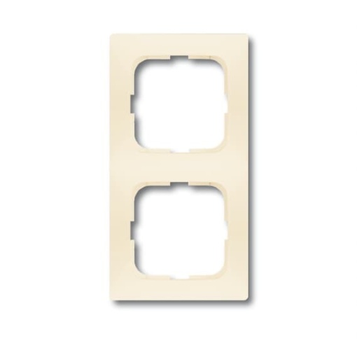 Cover frame 2-gang white - Spring