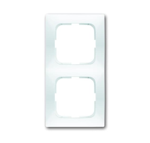 Cover frame 2-gang alpine white - Spring
