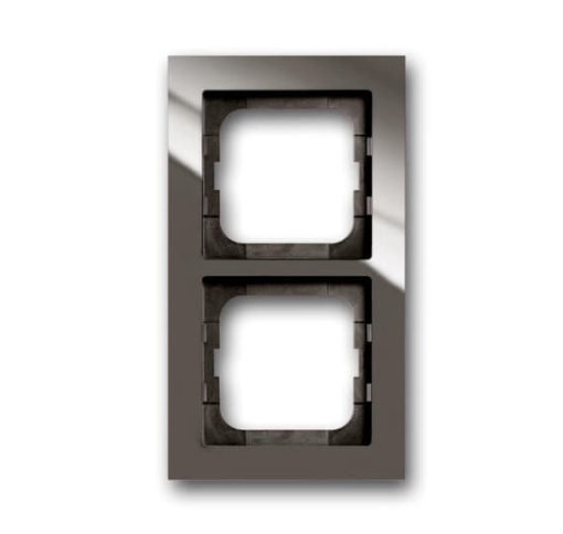 Cover frame 2-gang entrée grey - Busch-axcent