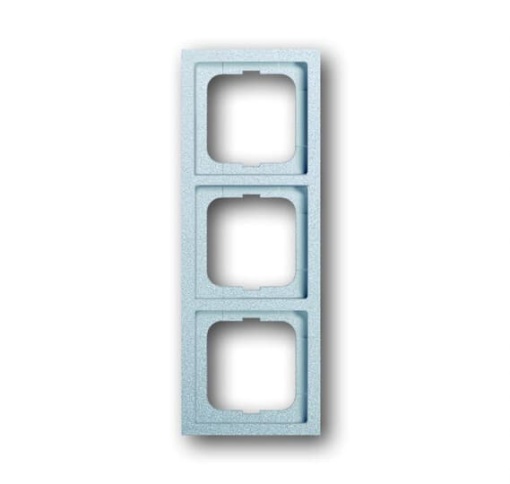 Cover frame 3-gang aluminium silver - future linear