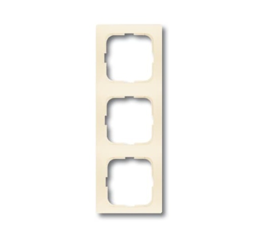 Cover frame 3-gang white - Spring