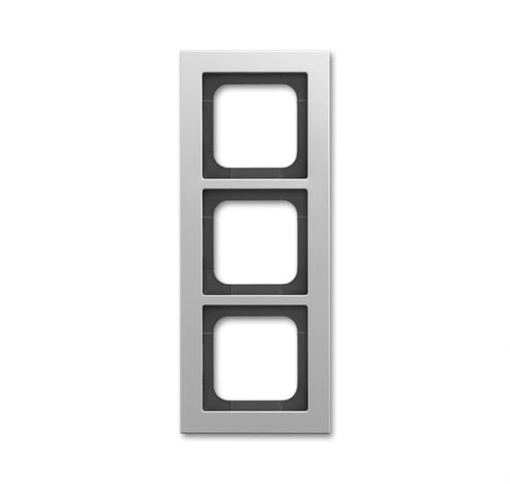 Cover frame 3-gang titanium - Busch-axcent pur