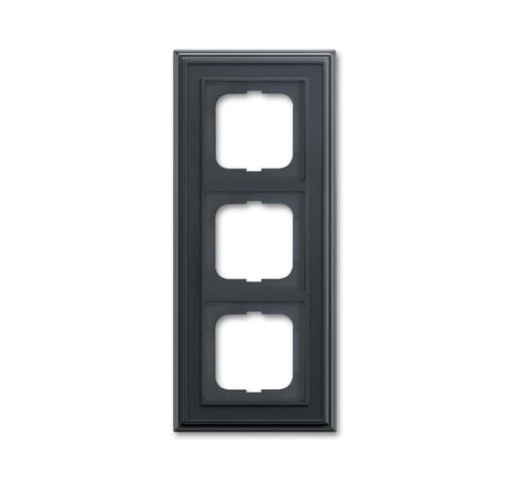 Cover frame 3-gang anthracite - Busch-Dynasty