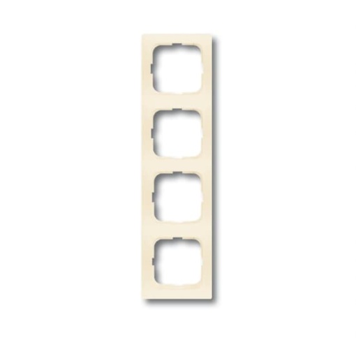 Cover frame 4-gang white - Spring