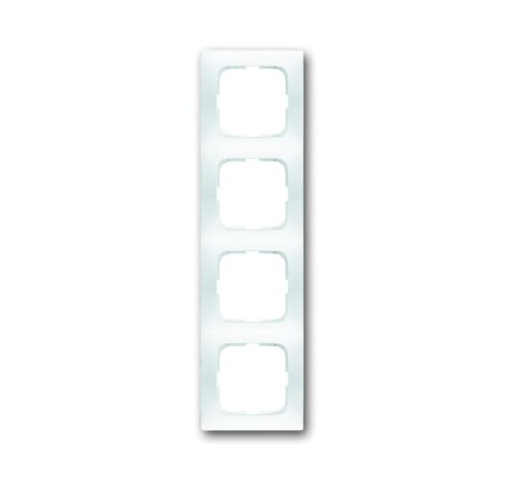 Cover frame 4-gang alpine white - Spring