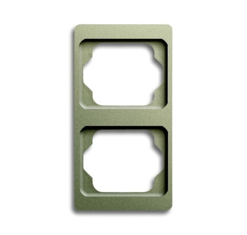 1732 KA-260 Cover Frame 2 gangs Palladium Vertical mounting