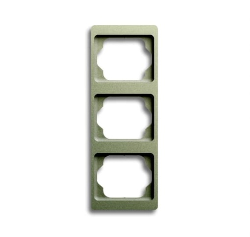 1733 KA-260 Cover Frame 3 gangs Palladium Vertical mounting