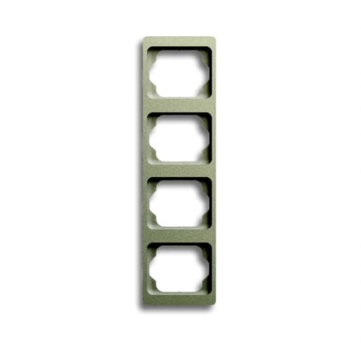 1734 KA-260 Cover Frame 4 gangs Palladium Vertical mounting