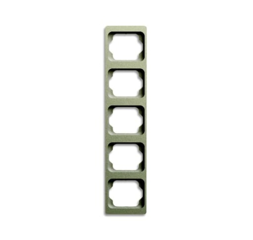 1735 KA-260 Cover Frame 5 gangs Palladium Vertical mounting