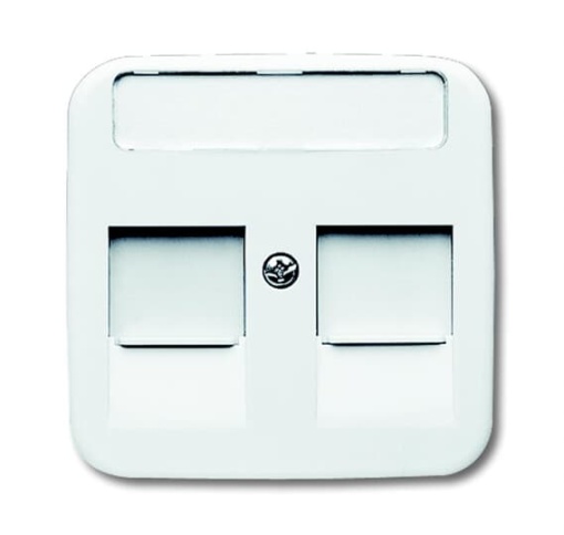 Data  Telecommunication  Antenna Modular Jack 2 gang alpine white - Reflex SI