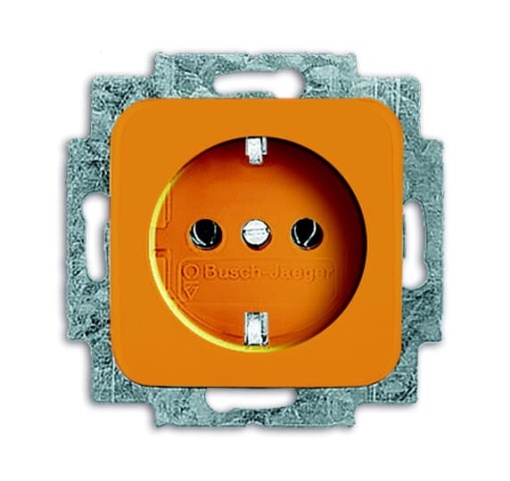 SCHUKO socket insert Safety Shutter orange - Reflex SI