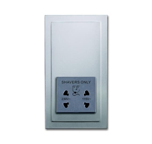 Socket Outlets Various symbols with screw terminals aluminium silver - Platform 63
