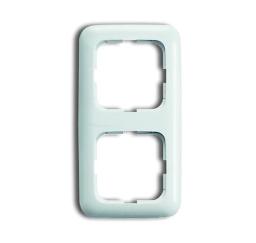 Cover frame 2-gang alpine white - Reflex SI
