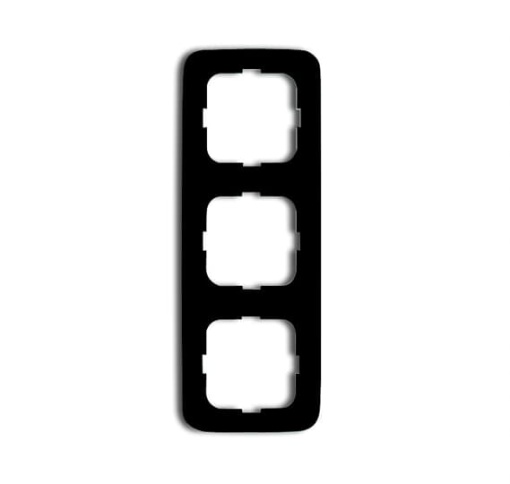 Cover frame 3-gang black - Reflex SI