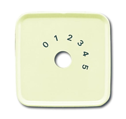 Cover plate with legend white - Busch-Duro 2000 SI