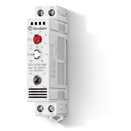 ELECTRONIC PANEL HYGRO-THERMOSTAT